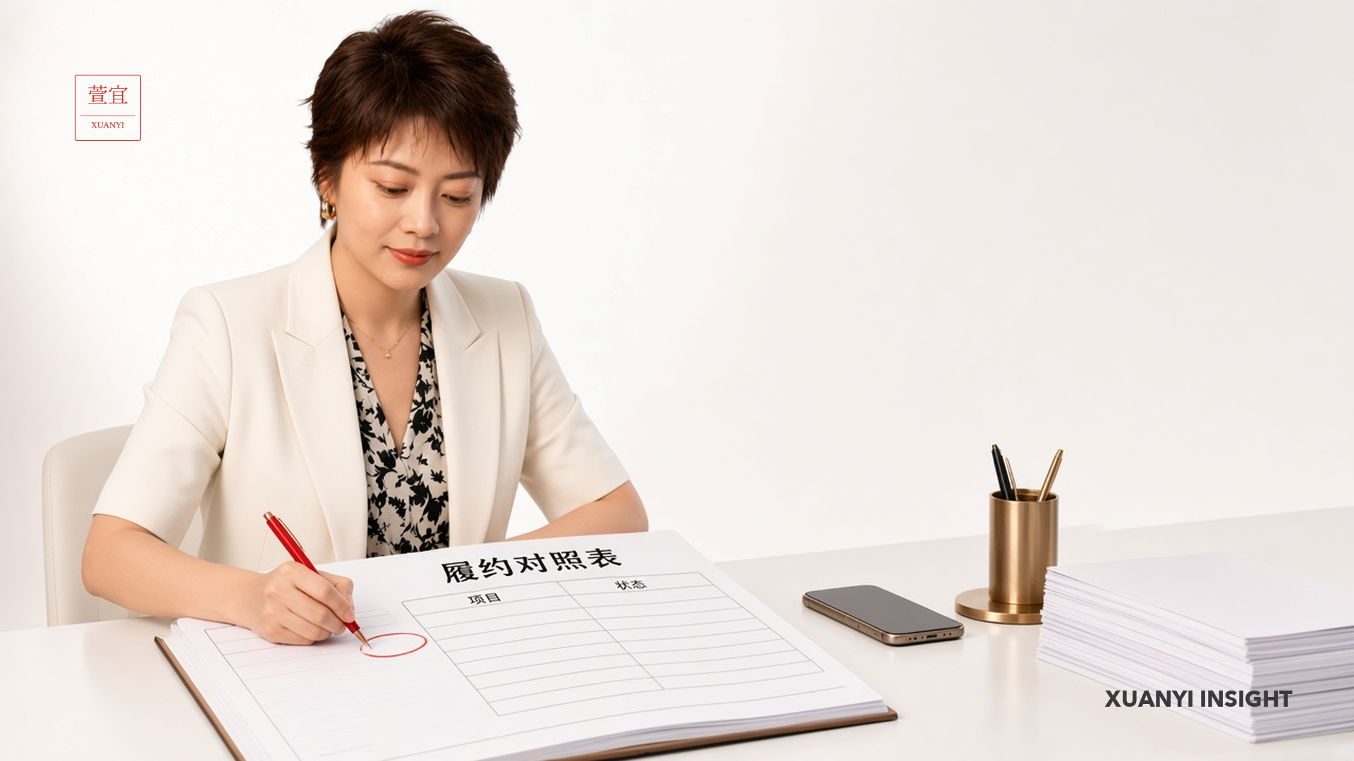 履约对照表：左右不一致就是客诉备胎
