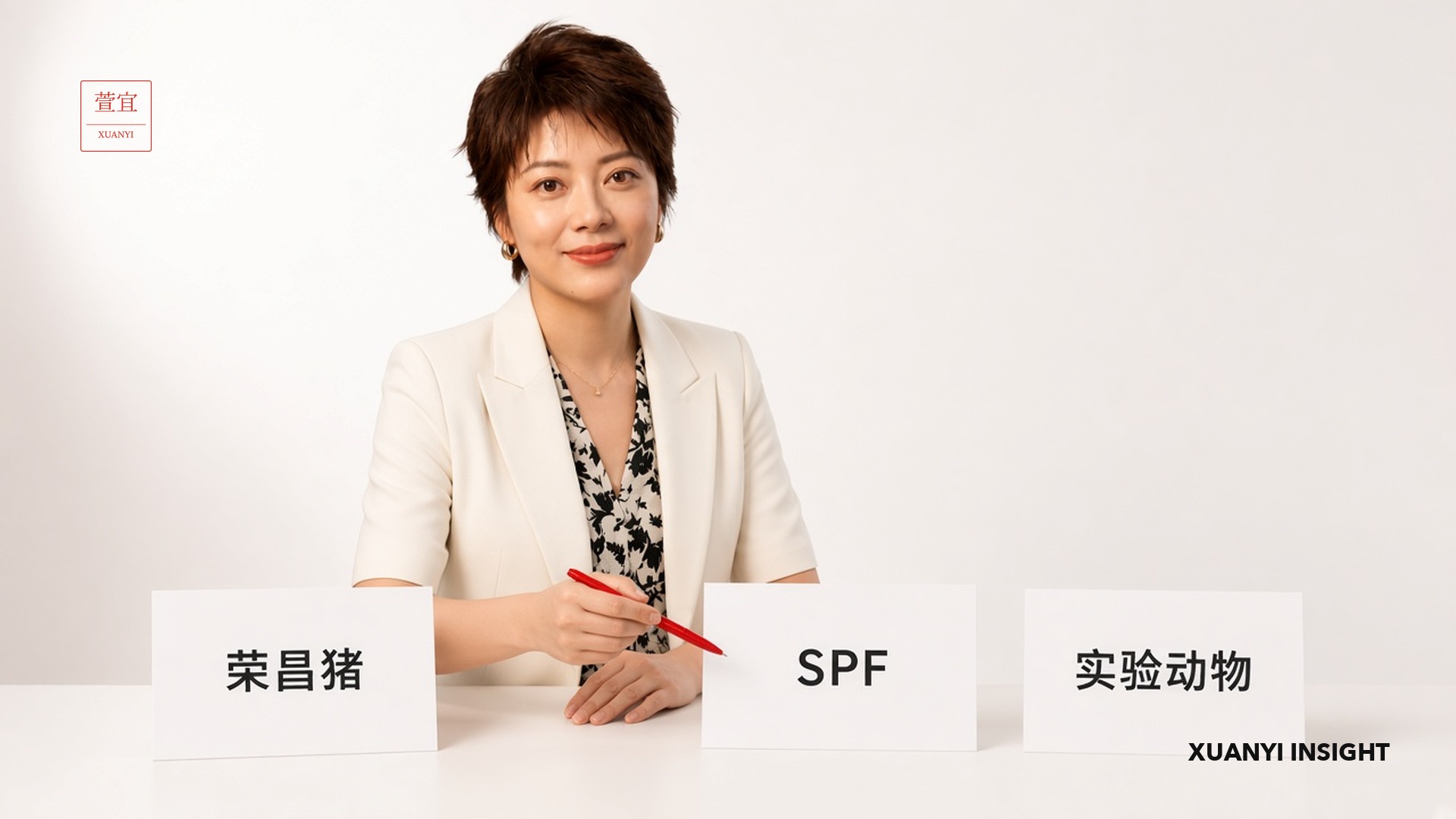 荣昌猪、SPF、实验动物三张卡片