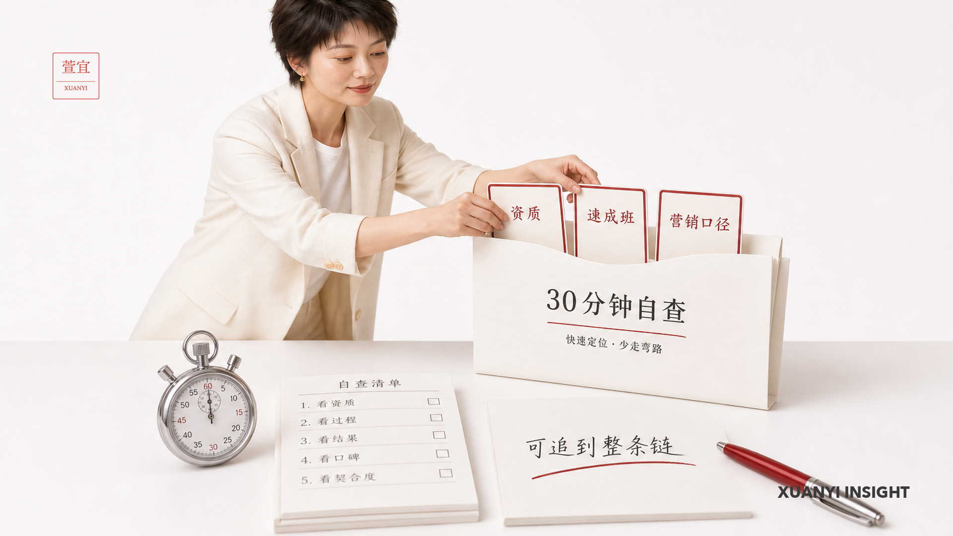 30分钟自查：资质、速成班、营销口径