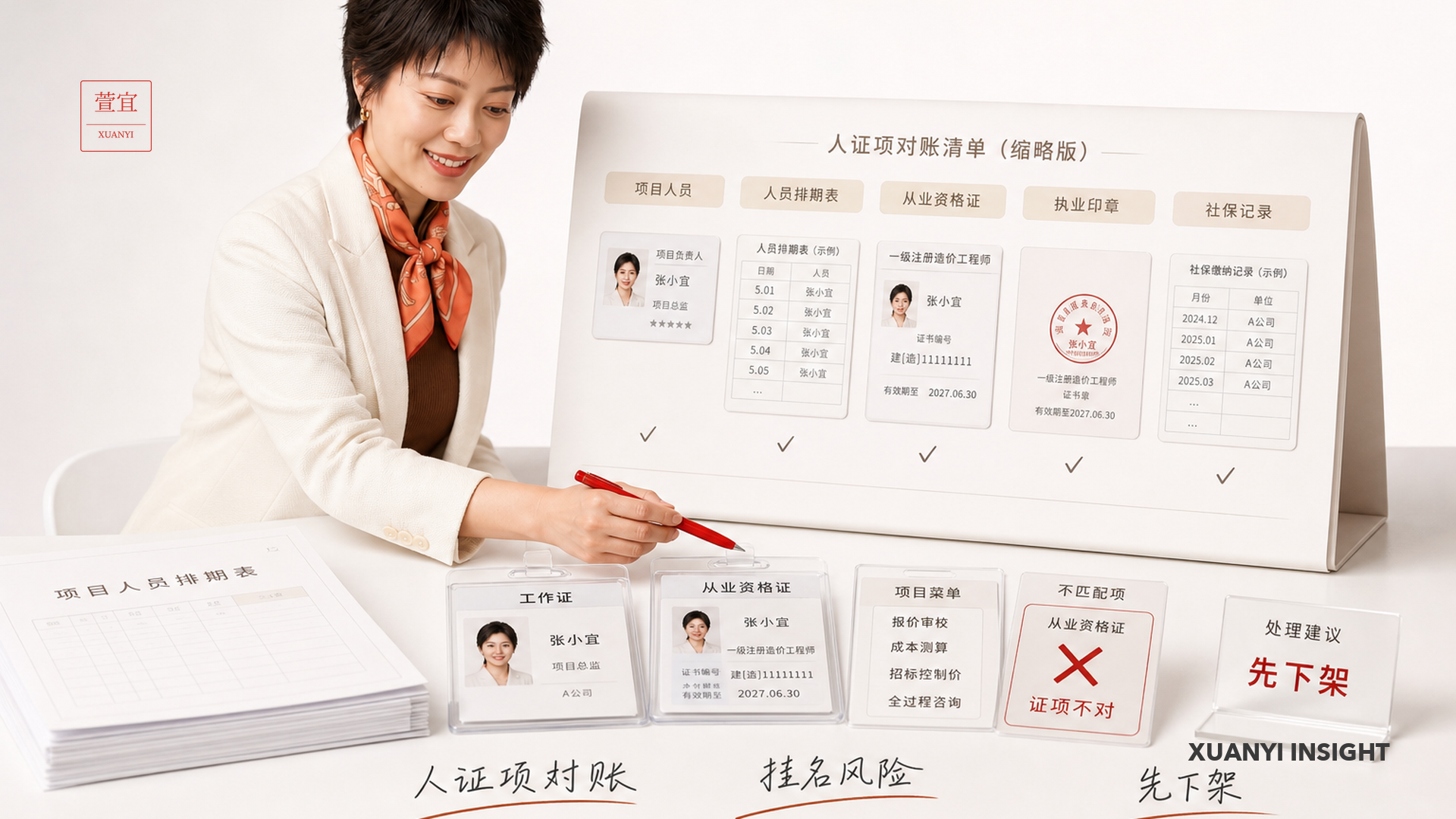 人证项对账：证项不对先下架